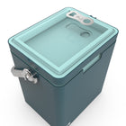 Permasteel 14 qt Portable Cooler with Dual Carrying Options - Dark Teal-Non-Slip Feet