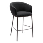 Zuo Essen Barstool - Black/Bronze-Ergonomic and supportive footrest