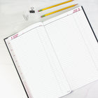 Brownline 2026 Traditional Daily Planner - 13-3/8" x 7-7/8" - Black - English-Countdown of days passed and days to come