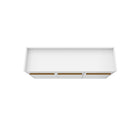 Manhattan Comfort Bradley 53.54" Mid-Century Modern Buffet Stand - White-14.53" L x 53.54" W x 38.58" H