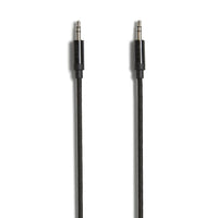 NXT Technologies 6 Ft. Braided Mini-phone Stereo 3.5mm Cable - Black-6' braided cable resists snags and tangles