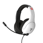Turtle Beach Airlite Fit Wired Gaming Headset for Nintendo Switch - White-Bi-Directional Mic with Flip-to-Mute Functionality - The noise-canceling microphone ensures crystal-clear voice communication with teammates, minimizing background and ambient noise. When you're not using it, simply flip the mic up to mute it and keep it out of the way, offering a convenient and hassle-free experience during gameplay