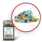 TerraCycle Baby Gear - Zero Waste Box - Small-Recycle any brand of empty, non-electronic baby care items, including, small or collapsable baby gear (e.g., play tables, play chairs, changing tables, diaper pails, security gates, booster seats, training potties, baby stools, baby steps, toy organizers, bouncers, jumpers, mobiles and swings), feeding bottles, pacifiers & teethers, play mats, bottles, bottle caps and collars, sippy cups, plastic dishware and utensils, non-electric breast pumps, pacifiers, small