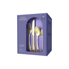 Casa Domani Castello Champagne 16-Piece Flatware Set-The product is dishwasher safe