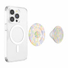 PopSockets PopGrip for MagSafe with Magnetic Adapter Ring - Rainbow Glass-Functions as a convenient stand so you can watch videos on the fly