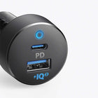 Anker PowerDrive PD 2 35W 2-Port USB-A/USB-C Car Charger with USB-C Cable - Black-Save charging time-2 ports support charging your multi devices at the same time