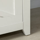 Vinsetto Vertical Filing Cabinet with Hanging Bars for A4 Size for Home Office - White-Colour: White;