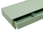 Manhattan Comfort Ella 47.2" Modern Coffee Table - Sage Green-Sleek, Handle-Free Drawer for a Clean, Uncluttered Look