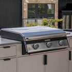 Blackstone 28" 3-Burner Drop-In Griddle with Hood and Propane-Ready Configuration-Puddle lighting: Conveniently illuminate your cooking space