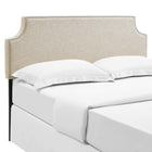 Modway Laura Upholstered Fabric Queen Headboard - Beige-Particleboard Panel