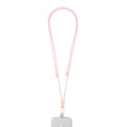 Evry Rope Crossbody Phone Strap - Pink/Gold-Comes with one plate
