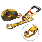 CAT Garage 27' Heavy-Duty Ratchet Tie Down Straps-Extra-Long Reach and Versatility: At 27 feet long and 2 inches wide, these long tie down straps are ideal for securing large items like furniture, sports gear, motorcycles, ATVs, and more, ensuring dependable hold during transportation