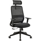 MotionGrey NovaCloud Ergonomic High Back Office Chair with 2D Headrest and Adjustable Armrests - Black-Comfort Reimagined – Features a premium, extra-thick soft seat cushion that’s noticeably plusher than standard office chairs, delivering superior comfort and pressure relief for extended sitting hours