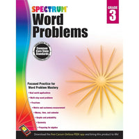 eBook: Spectrum 704489-EB Word Problems - Grade 3-You will receive two emails: one confirming your entire order, and one with a "Download Software" buttonYou can download immediately or return to your email to download later