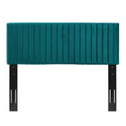 Modway Keira Performance Velvet Full/Queen Headboard - Teal-Dense Foam Padding