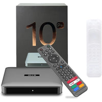 SVI Svicloud 10P Android 4+64GB Smart AI Voice Remote - Ultra HD - 2.4/5.8G WiFi - Overseas Version Svicloud-Extensive Content Access: The SviCloud 10P+ provides access to over 2000 free HD live TV channels, as well as a vast ibrary of more than 400,000 movies and TV shows