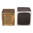 Zuo Brics Side Table - Multicolor - Set of 2-Painted Aluminum square shape tabletop