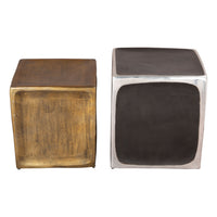 Zuo Brics Side Table - Multicolor - Set of 2-Painted Aluminum square shape tabletop