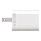 Scosche Power Delivery 30W USB-C GaN Tech Fast Charging Wall Adapter with Folding Plugs - White-Designed to fit any power outlet or power strip