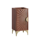 Modway Daylight 18" Bathroom Vanity Cabinet - Walnut-Modern Bathroom Vanity Cabinet