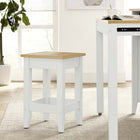 Modway Sunbrook Kitchen Stool - Oak White-Stretcher Footrests