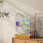 PawHut 5 Tiers Hamster Cage - Orange-Not for larger breeds such as Syrian hamsters