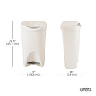 Umbra Brim Step Can - 50L - Sand-7