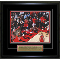 Kawhi Leonard Toronto Raptors Game 7 "the Shot" Crouched Photo - Framed Print - 17" x 15"-Premium raptors