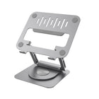 Adam Elements Hub Stand Pro 6-in-1 USB-C Hub - Laptop Stand - Grey-All-in-One Design: This device integrates a stand, ergonomic adjustment, and USB-C hub functions, enhancing your working comfort and connectivity