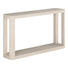 Hudson&Canal Stellan 52"W Console Table - Alder White-A modern contemporary design for your entryway, living room, den, and more