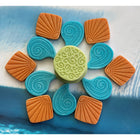 Yellow Door Scenery Stones Ocean Play 18-Piece Set-Set contains 18 stones - 6 each of 3 designs.