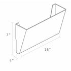 Storex Eco-Friendly Wall Files - Legal Size - Black - 6 Pack-Neutral black design matches any decor