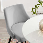 Modway Adorn Performance Velvet Bar Stool - Light Gray-Durable Stain-Resistant Fabric