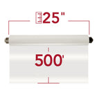 GBC EZ Load Gray End Cap Laminating Roll Film - Gloss - 25" x 500' - 1.5 mil - 2 Rolls-Keep your documents bright and bold. Glossy film has a shiny finish that helps emphasize colors, making it the perfect choice for photos, signs and posters.