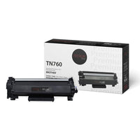 Premium Tone Brother TN760 Compatible Toner - High Yield - Black-Color: Black 