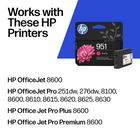 HP 951 Magenta Original Ink Cartridge (CN051AN)-Cartridge yield (approx.): 700 pages