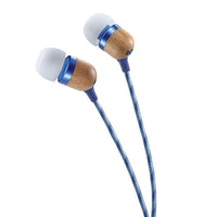 House of Marley Smile Jamaica In-Ear Headphones, Denim (EM-JE041-DN)-9mm dynamic driver