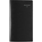 AT-A-GLANCE 2026 Weekly Pocket Planner - 6-1/16" H x 3-5/8" W - Black - Bilingual-12 months: January 2026 - December 2026