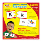 TREND Uppercase & Lowercase Alphabet Fun-to-Know Puzzles -Durable, 3" x 3" pieces. Sturdy storage box.