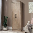 Sauder HomePlus Storage Cabinet - Brushed Oak-Adjustable shelving: Four adjustable shelves for the ultimate storage versatility. Each adjustable shelf has a maximum weight capacity of 25 lb