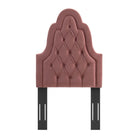 Modway Augustine Tufted Performance Velvet Twin Headboard - Dusty Rose-Tufted Twin Headboard
