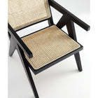 Manhattan Comfort Hamlet 22.64" Industry Chic Accent Chair - Black and Natural Cane - 2 Pack-29.53" L x 22" W x 28.74" H