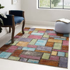 Modway Success Nyssa Abstract Geometric Mosaic Area Rug - 4 ft W x 6 ft L - Multicolored-Tight Low Pile Weave
