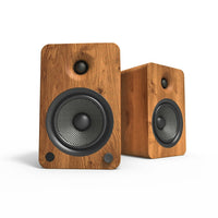 Kanto YU6 200W Powered Bookshelf Speakers with Bluetooth and Phono Preamp - Walnut-Integrated Bluetooth 4.0 with Qualcomm aptX™ technology lets you enjoy high quality streaming from the palm of your hand