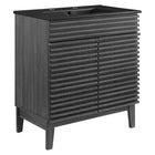 Modway Render 30" Bathroom Vanity - Charcoal/Black-Mid-Century Modern Style