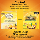 Twinings Lemon & Ginger Herbal Tea Bags - 50 Pack-Balances warming ginger character with refreshing citrus aroma and a pleasantly tangy finish