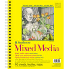 Strathmore 300 Series Mixed Media Pads, 9" x 12", 40 Sheets-11" W x 14" L