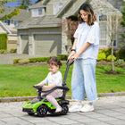 Aosom 3-in-1 Lamborghini Kids Ride-On Push Car - Green-The steering wheel can easily control the direction 