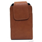 Ashlin Leather Catanzaro Universal Smart Phone Case for iPhone 5, 6, Samsung S4 - British Tan-UNIVERSAL Phone Case with flap closure & back clip. Fits : Smart phones : iPhone 4,4S & iPhone 5,5c,5S, iPhone 6 and Samsung Galaxy® models SII, SIII and S4