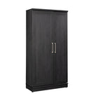 Sauder HomePlus Storage Cabinet - Raven Oak-Multi-room storage: This functional cabinet can meet your storage needs in a variety of rooms – living room, office, kitchen, utility, or bathroom